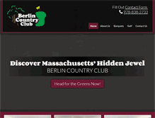 Tablet Screenshot of berlincountryclub.com